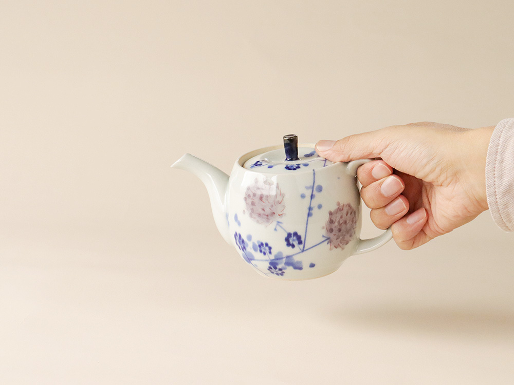 花ぼうず ポット 波佐見焼