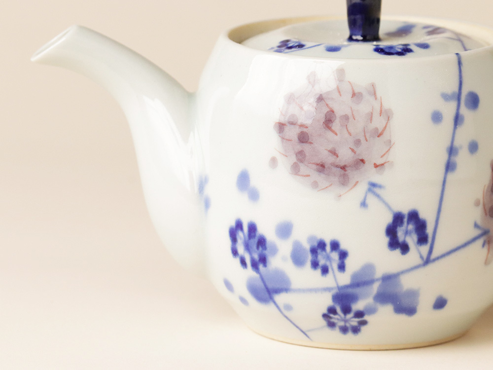 花ぼうず ポット 波佐見焼