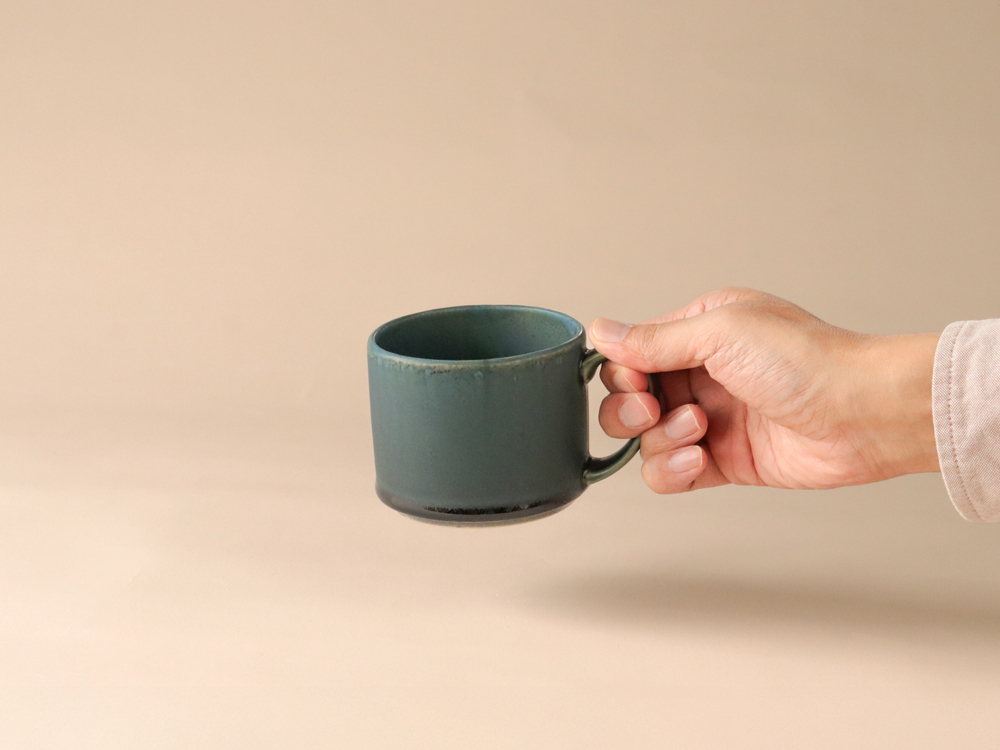 緑灰釉 マグカップ 波佐見焼