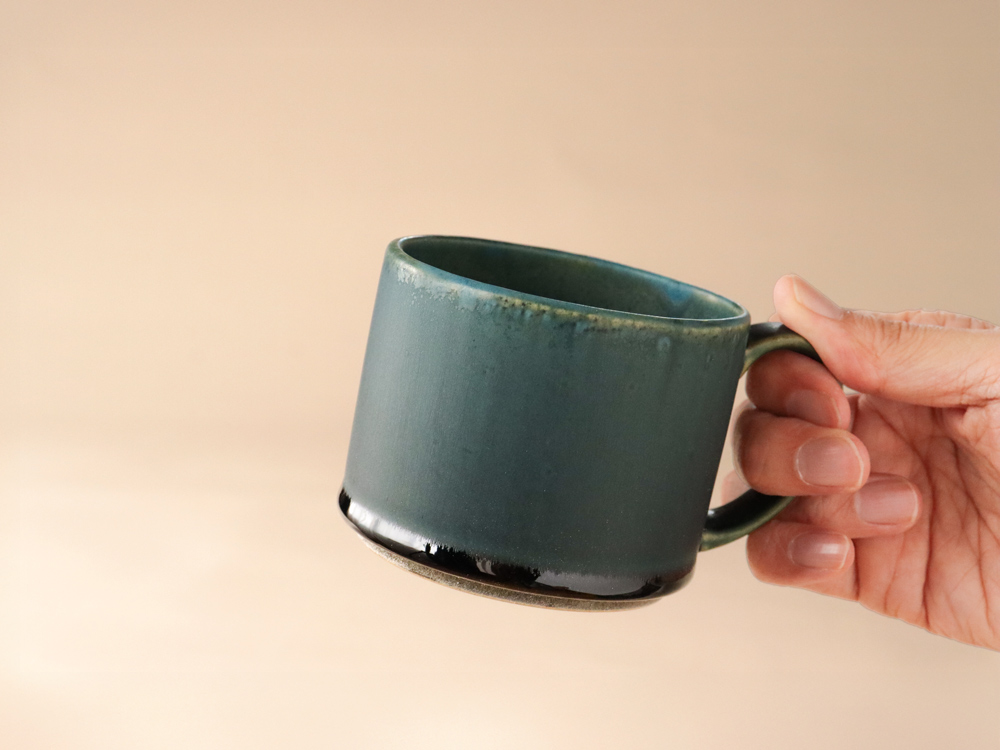 緑灰釉 マグカップ 波佐見焼