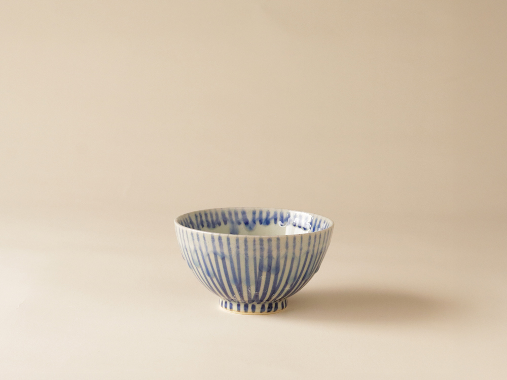 釉十草 / 釉流し お茶碗 波佐見焼