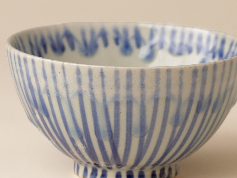 釉十草 / 釉流し お茶碗 波佐見焼