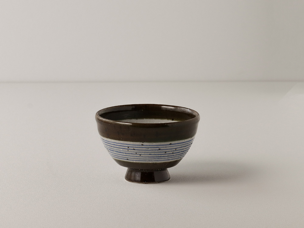 ライン コマ筋 茶碗 波佐見焼