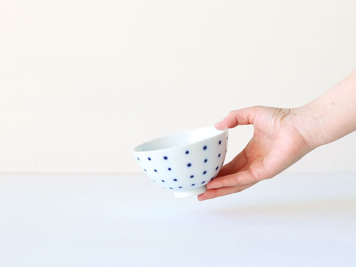 デッドストック 釉ドット 茶碗 肥前吉田焼