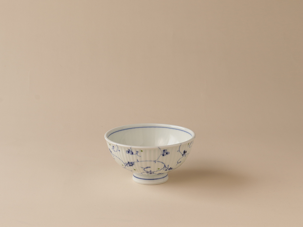 ブルーアラベスク 大・小 お茶碗 波佐見焼