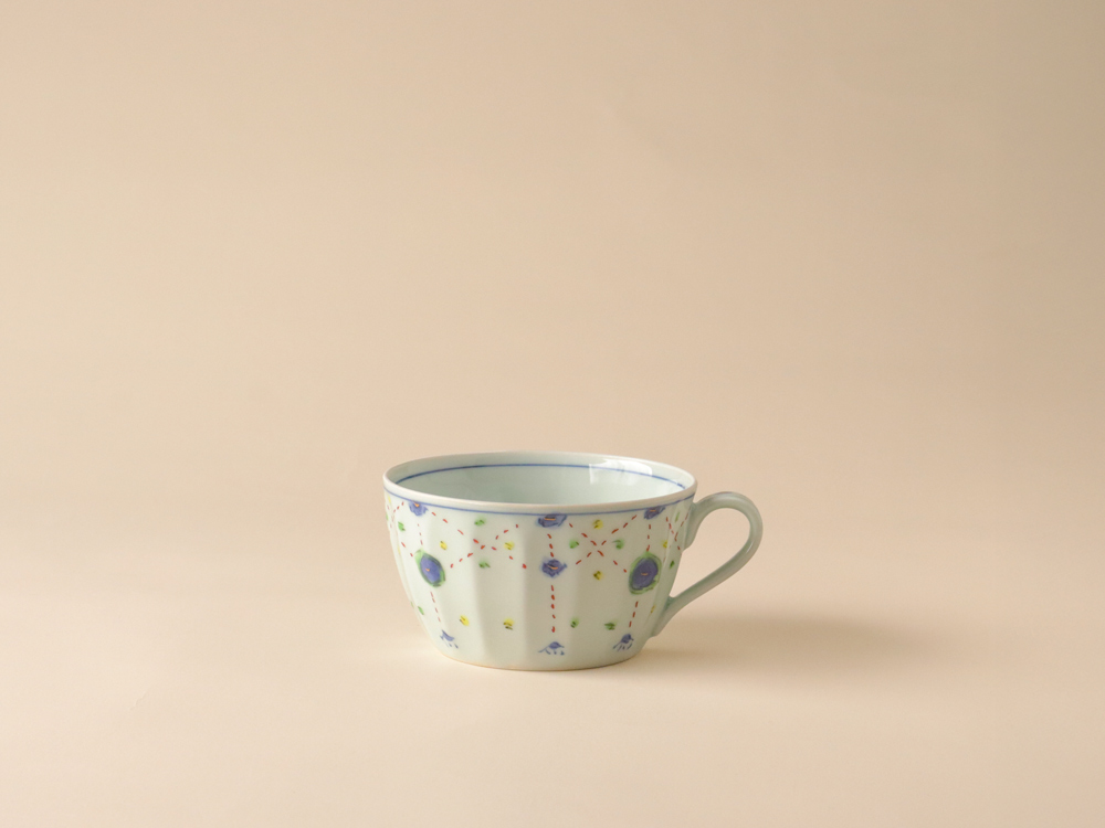 錦 瓔珞紋 スープマグ 波佐見焼