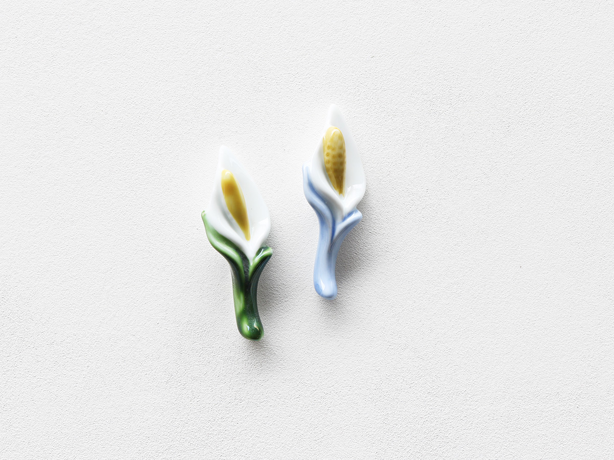 水ばしょう 箸置き 有田焼