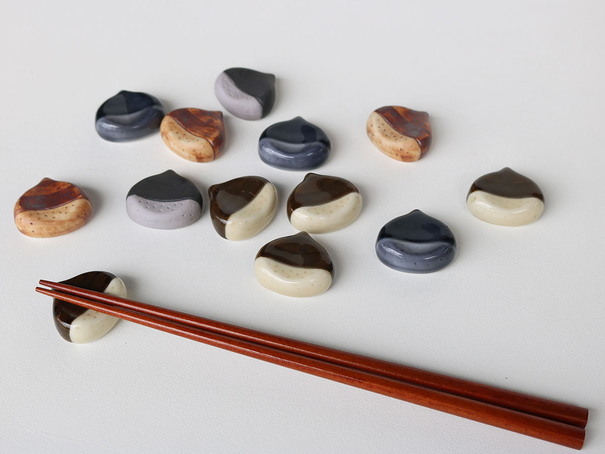 秋の味覚がかわいい箸置きに！有田焼 栗 箸置き 有田焼| 有田焼 波佐見焼 箸置きの産直オンラインショップ 【SPECIALTHANKS  (スペシャルサンクス)】陶器の産地 有田町から