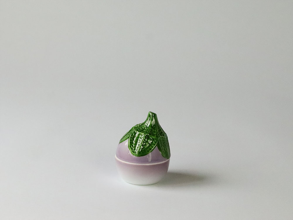 デッドストック なす 蓋物 有田焼