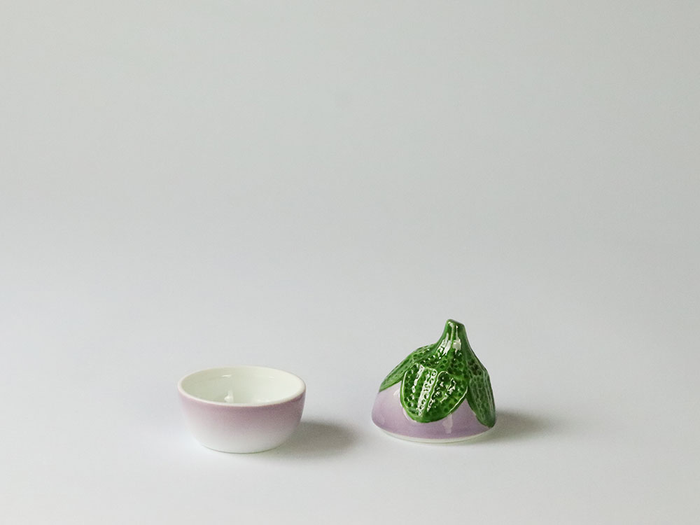 デッドストック なす 蓋物 有田焼