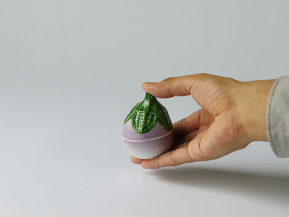 デッドストック なす 蓋物 有田焼