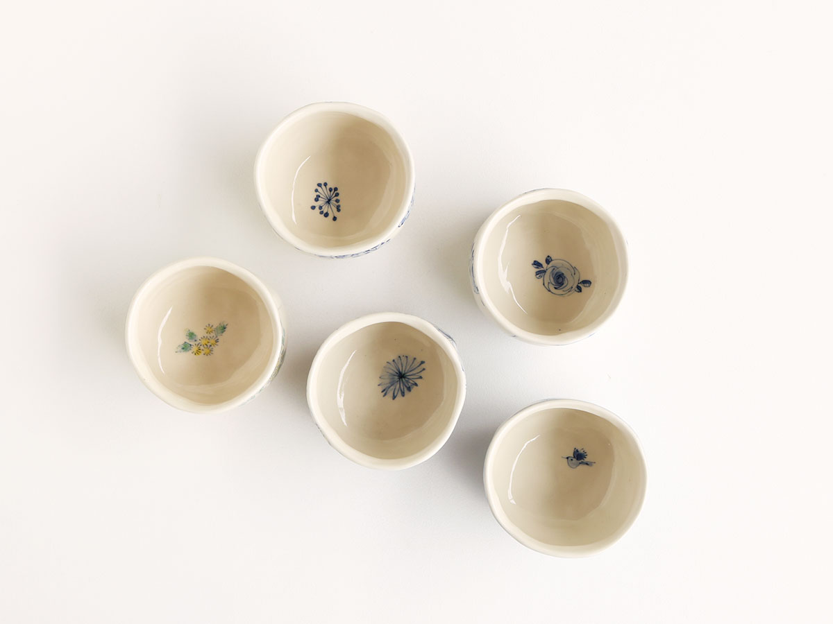 小筆 合わせ湯呑 有田焼