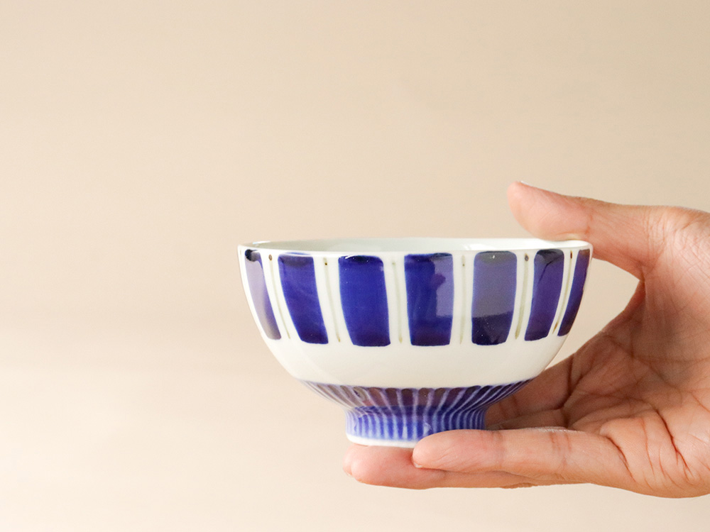 呉須サビ十草 大・小 お茶碗 有田焼