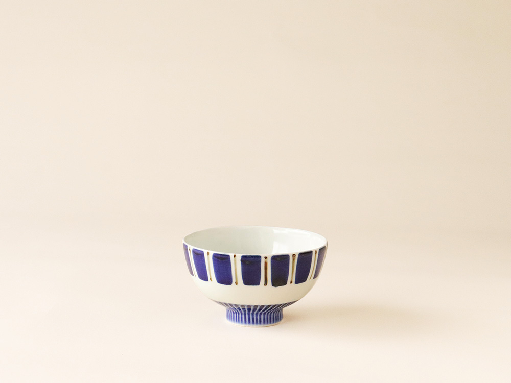 呉須サビ十草 大・小 お茶碗 有田焼