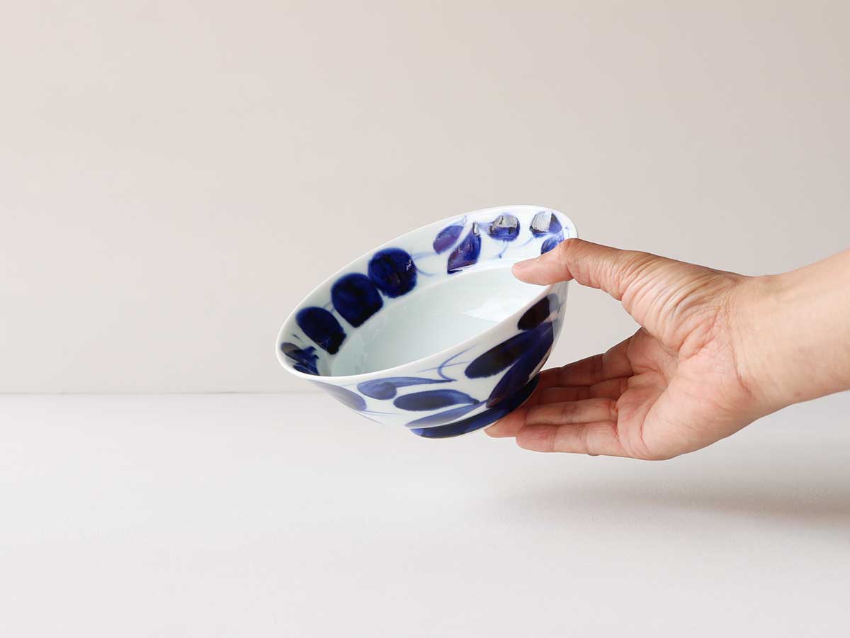 古染草花 平碗 波佐見焼