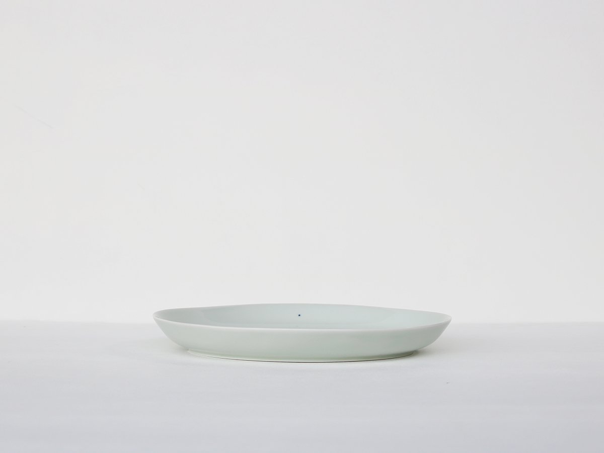 染付 遊唐草 楕円プレート 大 有田焼