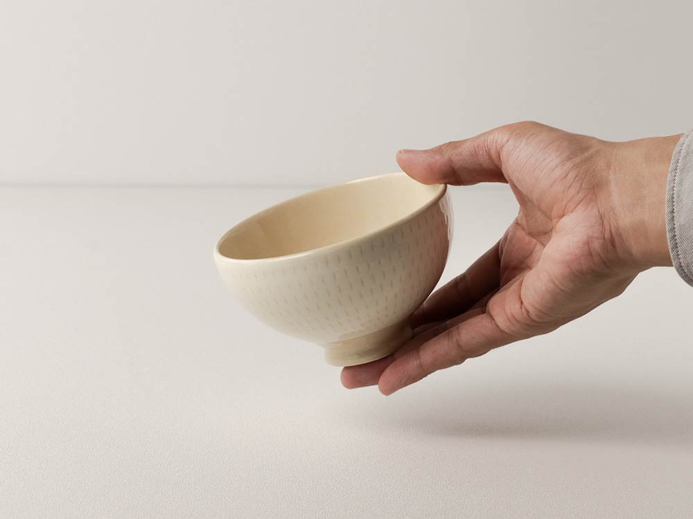 飛びかんな 白 /黒 茶碗 波佐見焼