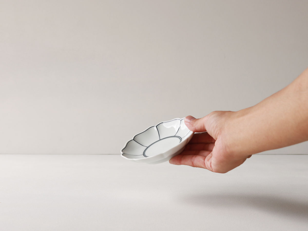 線十草 4寸皿 有田焼