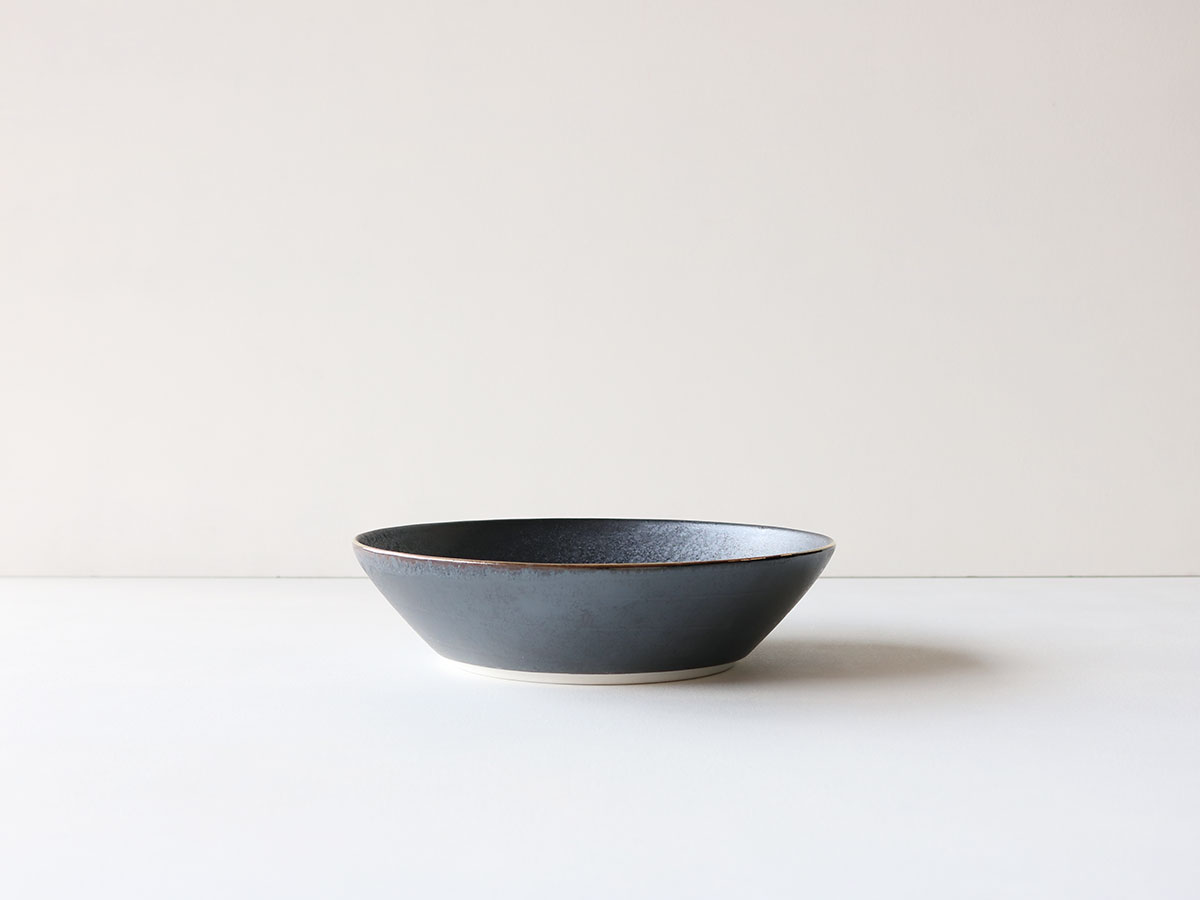 フチ艶金 24cm 深平鉢 有田焼