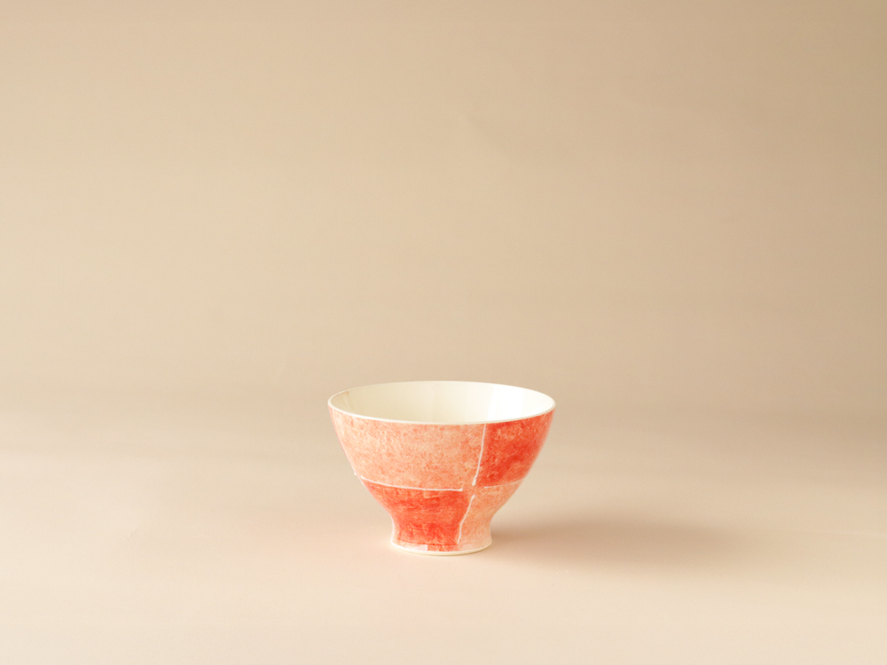 割市松 お茶碗 波佐見焼