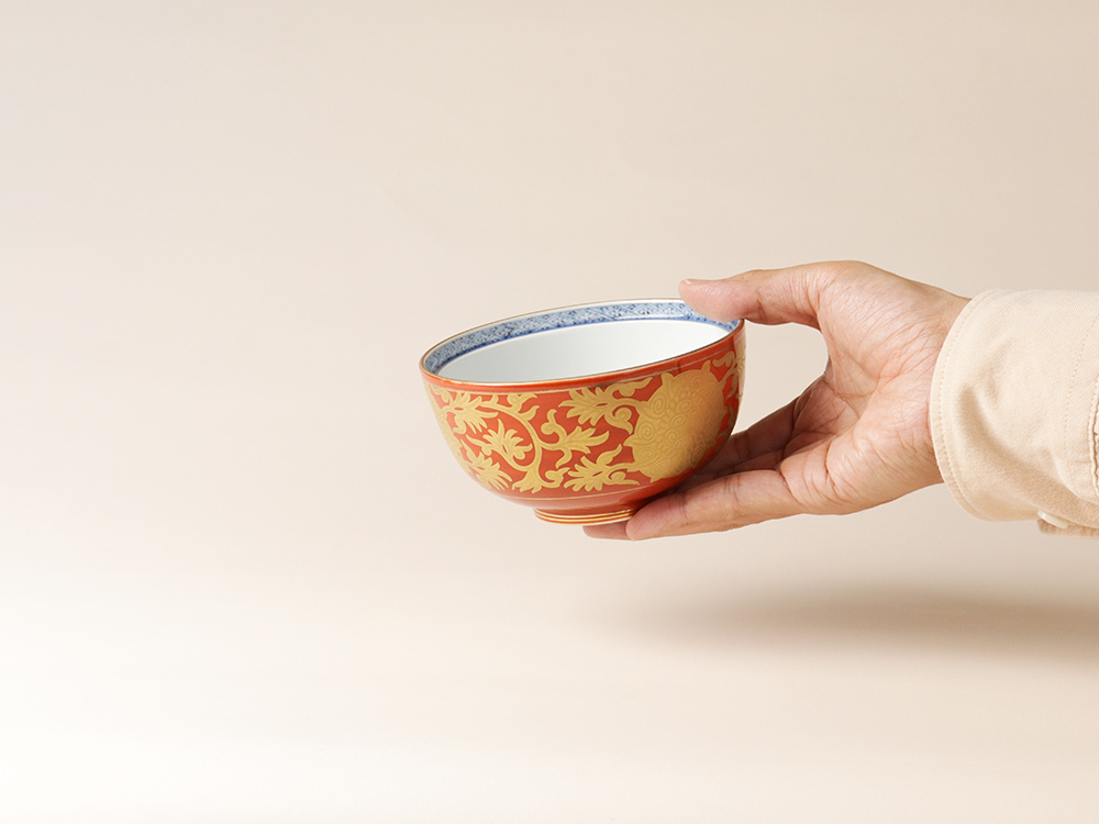 デッドストック 金彩錦碗鉢 有田焼