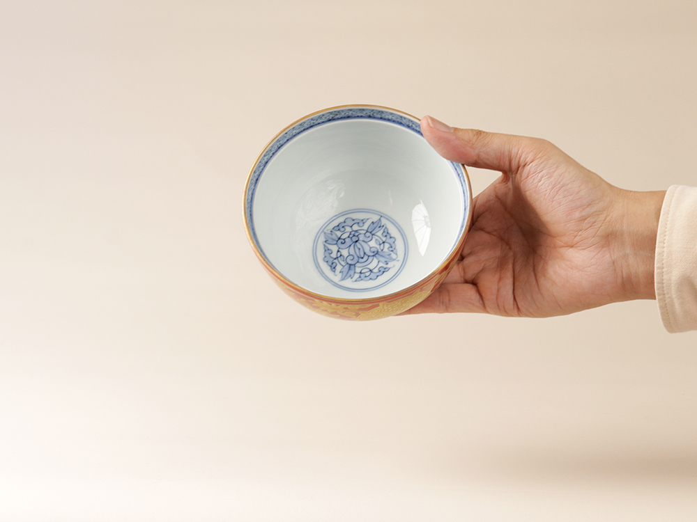 デッドストック 金彩錦碗鉢 有田焼