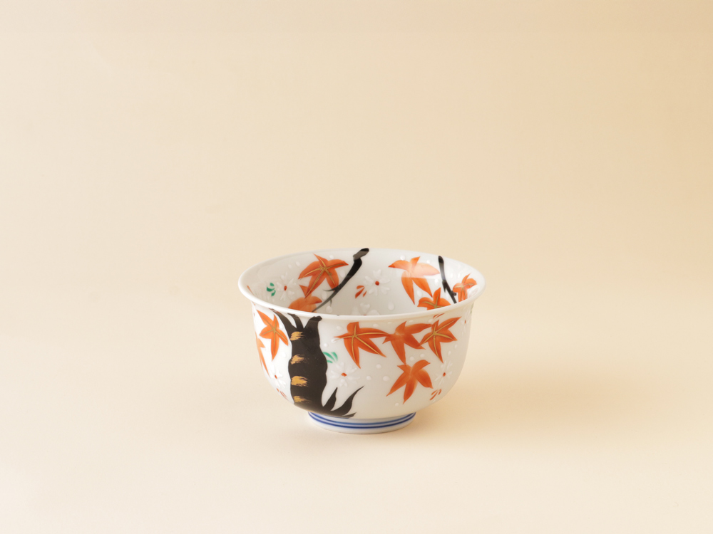 デッドストック 紅葉柄 どんぶり 有田焼