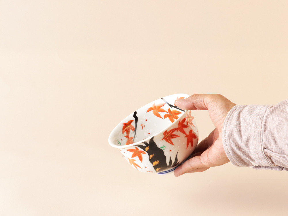 デッドストック 錦 竜田川 どんぶり 有田焼