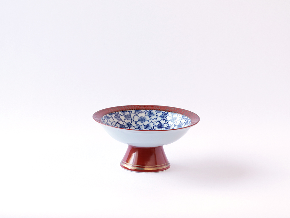 中皿 金彩 色絵付 3枚 歪み 窯傷 高台欠け 鳥文様 花文様 江戸 蓋器 色絵金襴花詰 / 高 聡文 ｜九谷焼の販売専門店 陶らいふ