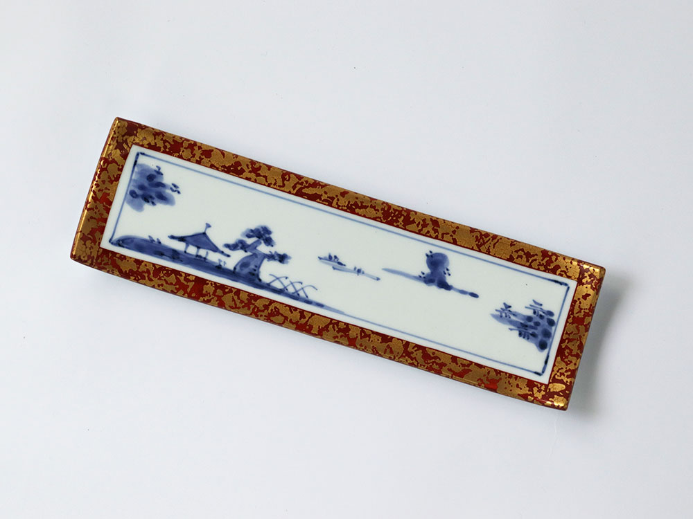 デッドストック 絵巻 長皿 有田焼