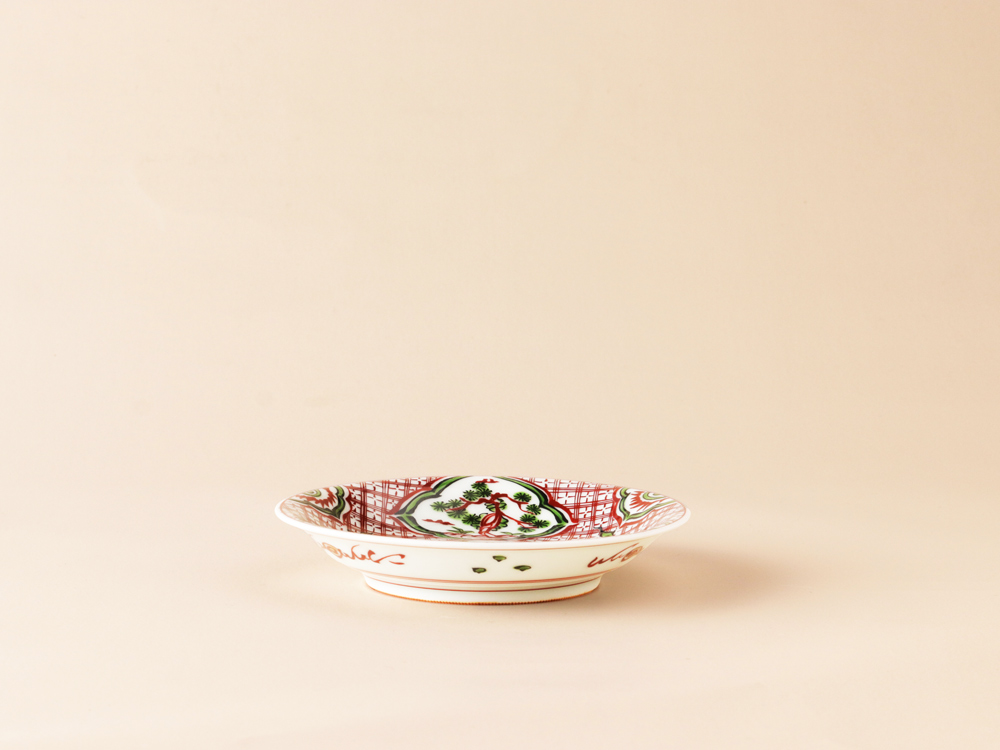 デッドストック 染錦 中皿 有田焼