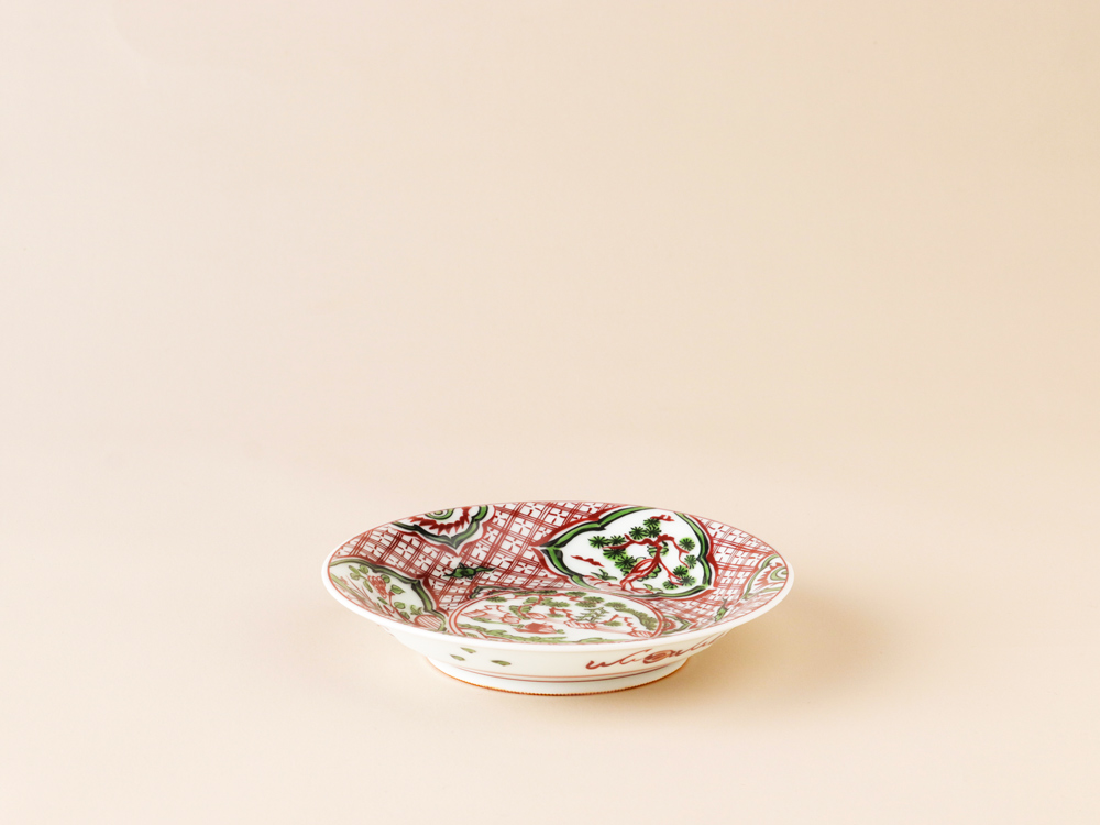 デッドストック 染錦 中皿 有田焼