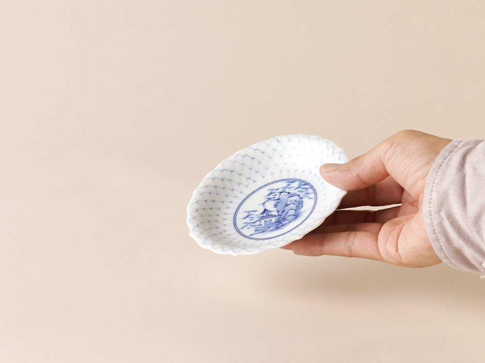 デッドストック 網絵 小皿 有田焼