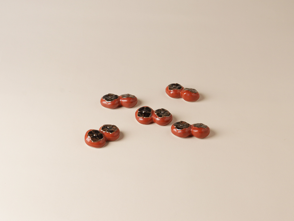 デッドストック 有田町で発掘した渋柿 箸置き