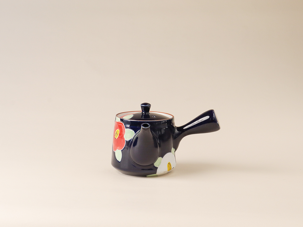 釉彩 椿 急須 波佐見焼