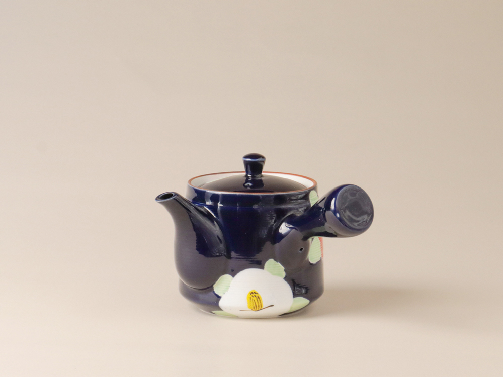 釉彩 椿 急須 波佐見焼