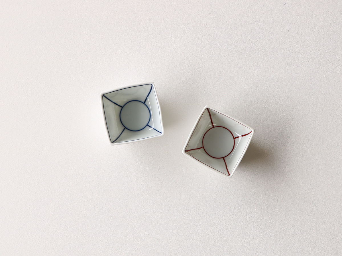 紅/染付 小付 波佐見焼