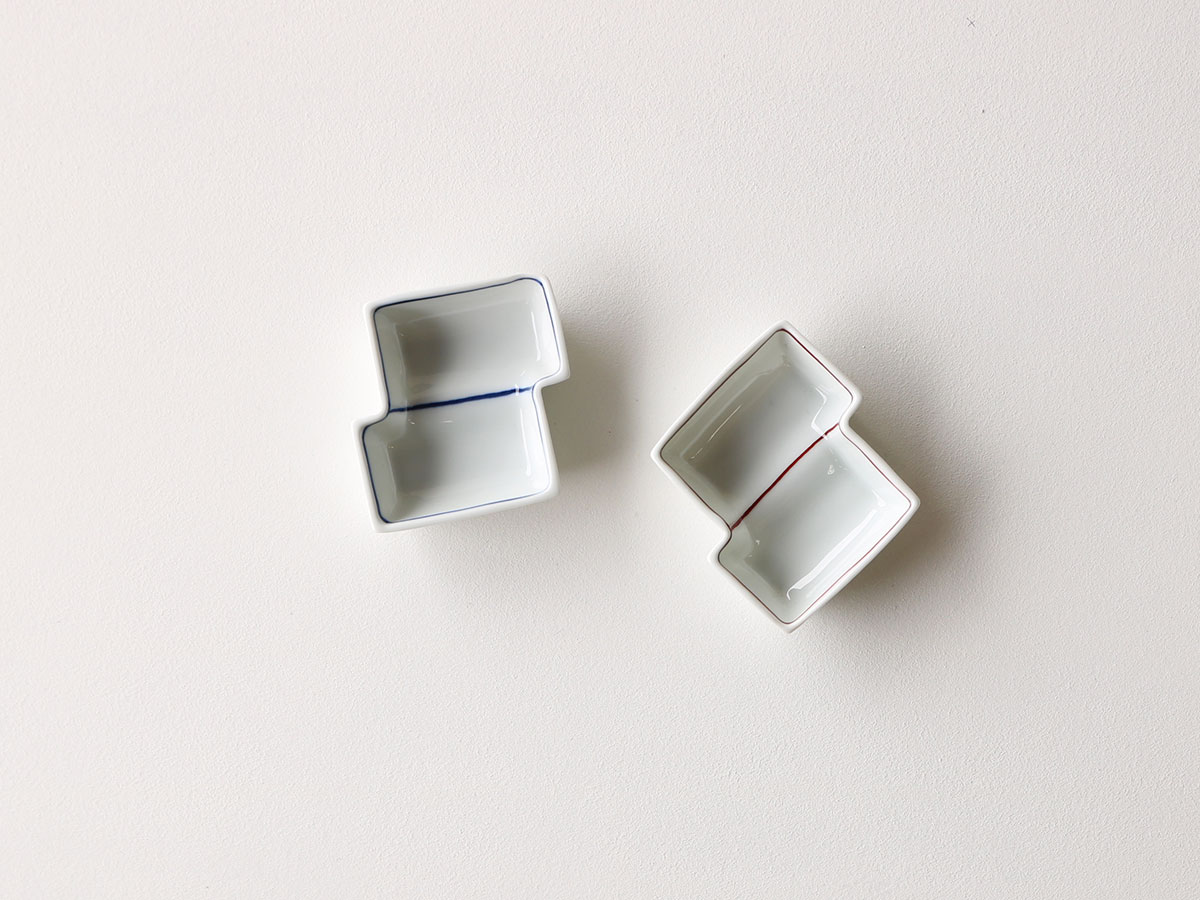 紅/染付 小付 波佐見焼